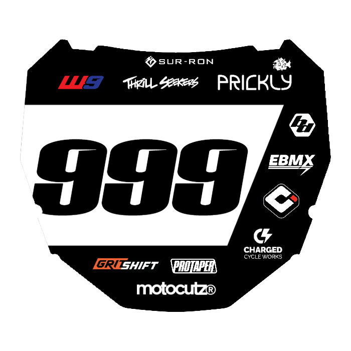 CUSTOM ODI NUMBER PLATE DECAL