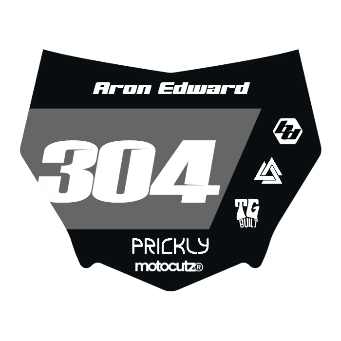 CUSTOM MOTOCUTZ FRONT PLATE DECAL