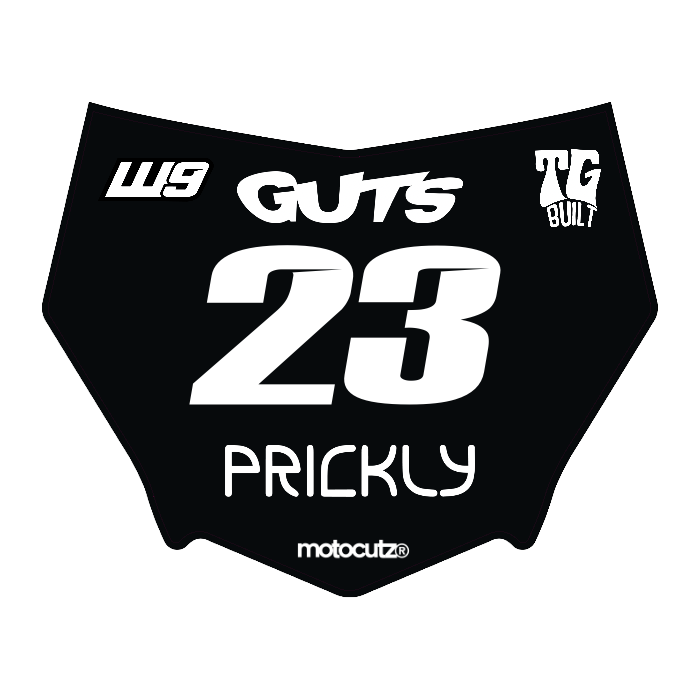 CUSTOM MOTOCUTZ FRONT PLATE DECAL