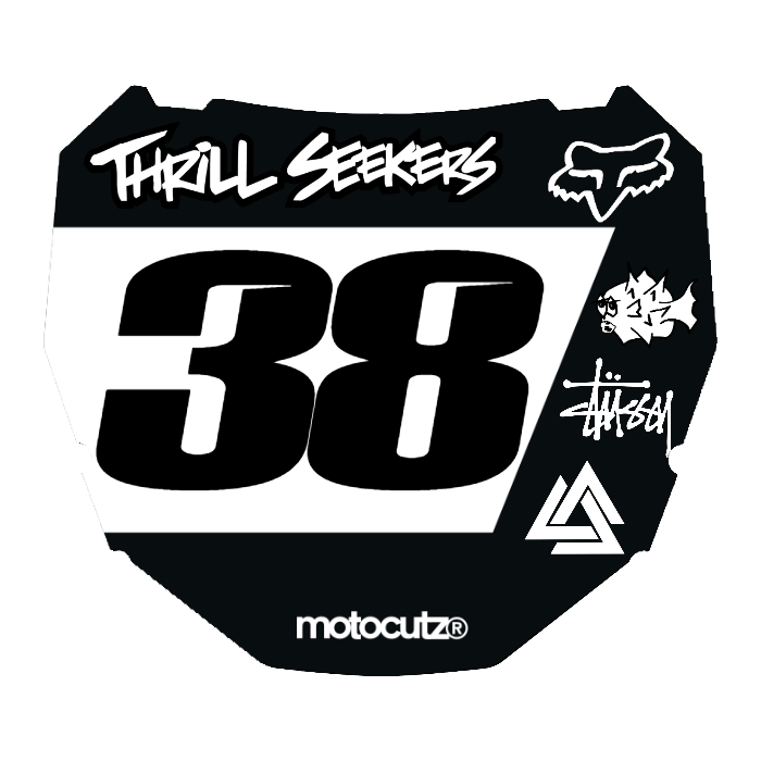 CUSTOM ODI NUMBER PLATE DECAL