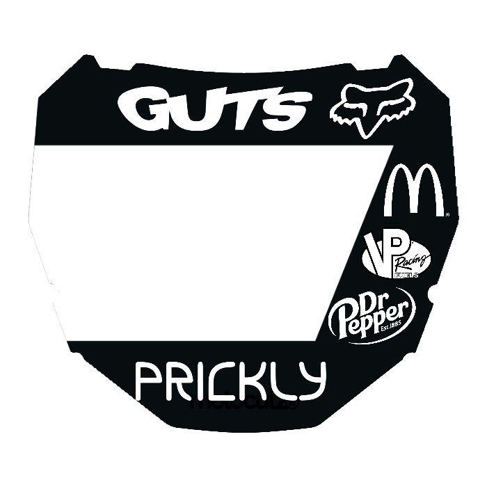 CUSTOM ODI NUMBER PLATE DECAL