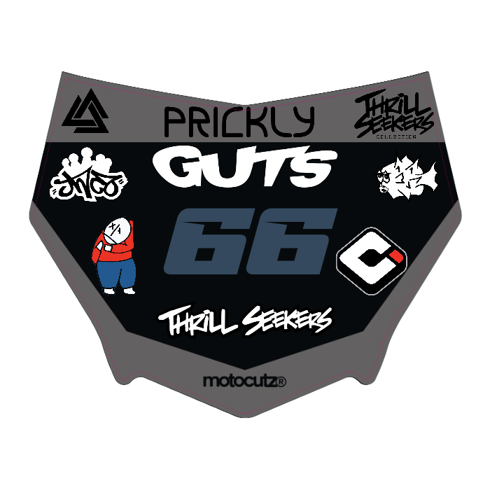 CUSTOM MOTOCUTZ FRONT PLATE DECAL