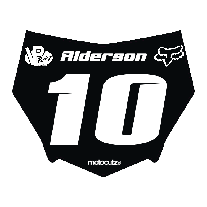 CUSTOM MOTOCUTZ FRONT PLATE DECAL