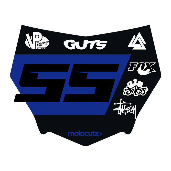 CUSTOM MOTOCUTZ FRONT PLATE DECAL