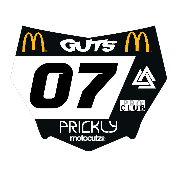 CUSTOM MOTOCUTZ FRONT PLATE DECAL