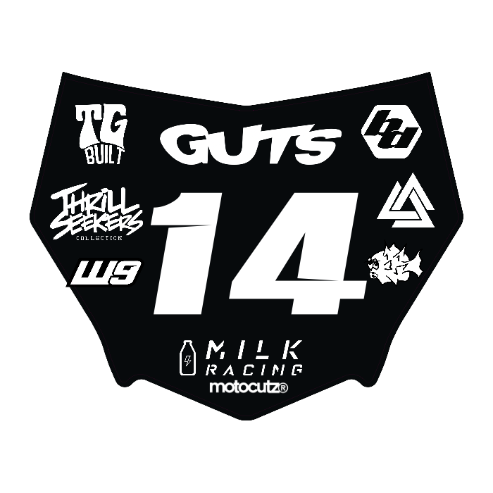 CUSTOM MOTOCUTZ FRONT PLATE DECAL