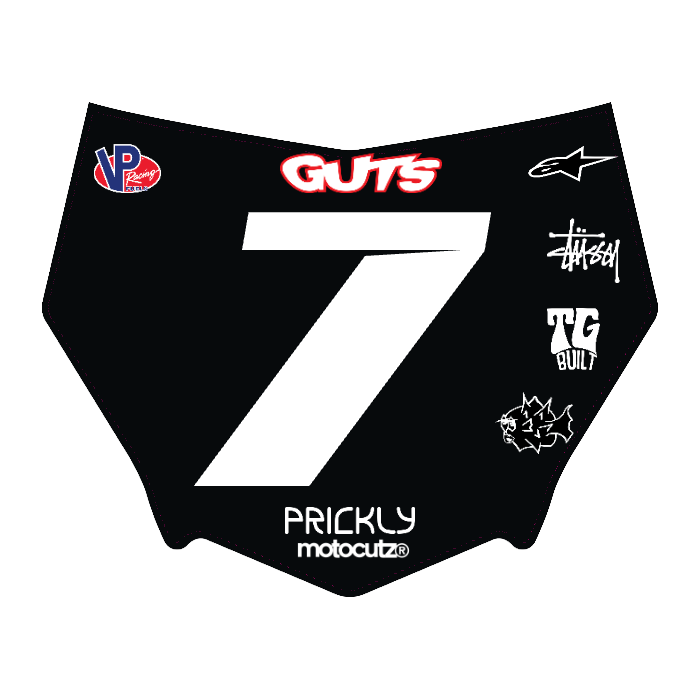 CUSTOM MOTOCUTZ FRONT PLATE DECAL