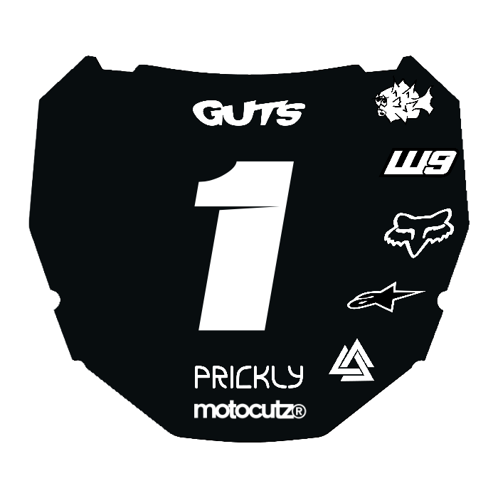 CUSTOM ODI NUMBER PLATE DECAL
