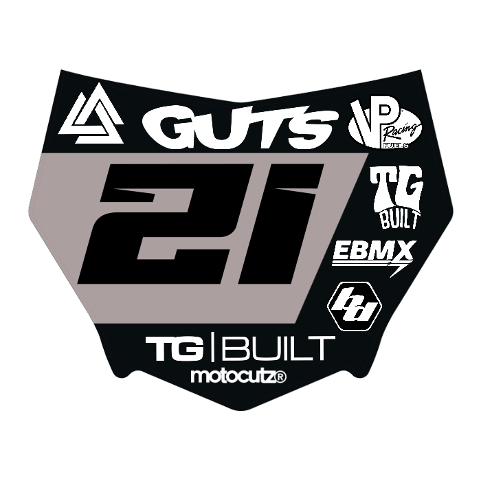 CUSTOM MOTOCUTZ FRONT PLATE DECAL