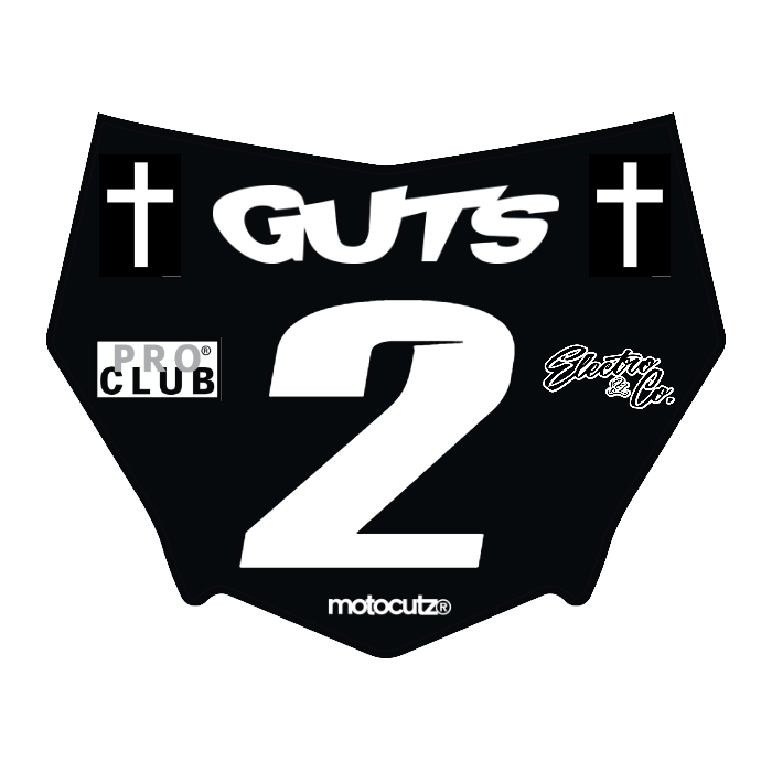 CUSTOM MOTOCUTZ FRONT PLATE DECAL