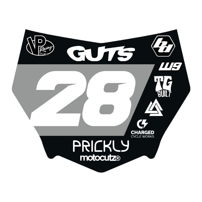 CUSTOM MOTOCUTZ FRONT PLATE DECAL