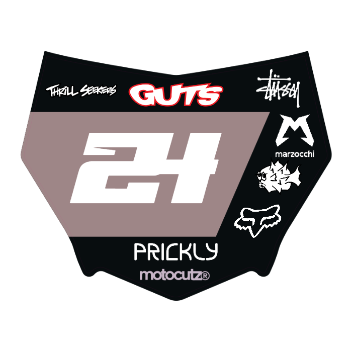 CUSTOM MOTOCUTZ FRONT PLATE DECAL