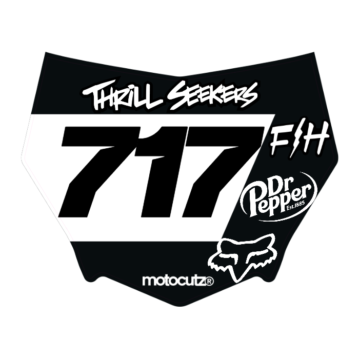 CUSTOM MOTOCUTZ FRONT PLATE DECAL