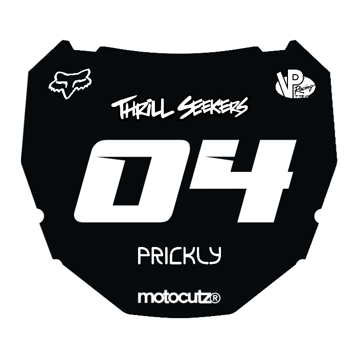 CUSTOM ODI NUMBER PLATE DECAL