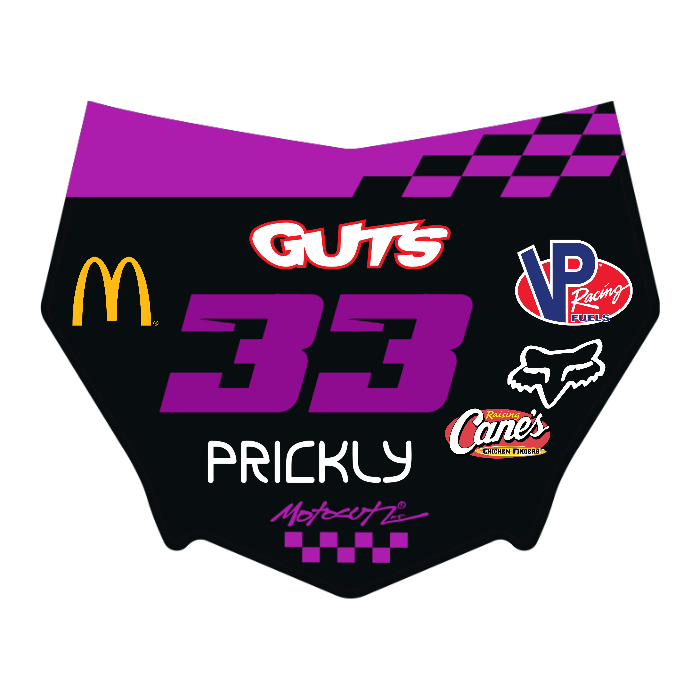 CUSTOM MOTOCUTZ FRONT PLATE DECAL