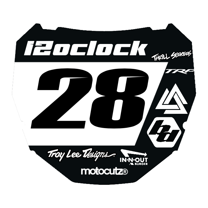 CUSTOM ODI NUMBER PLATE DECAL