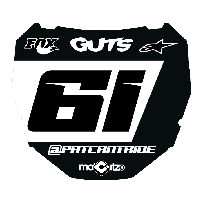 CUSTOM ODI NUMBER PLATE DECAL
