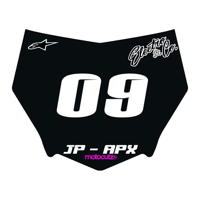 CUSTOM MOTOCUTZ FRONT PLATE DECAL