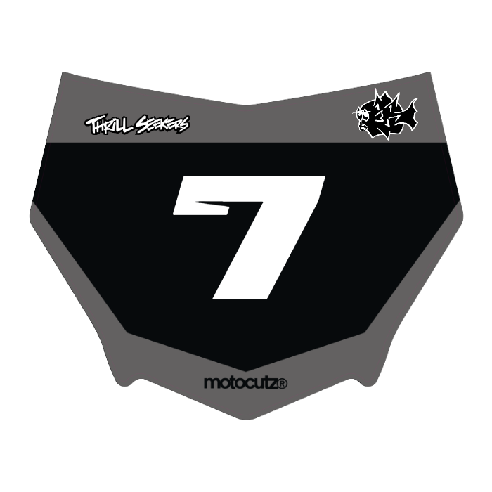 CUSTOM MOTOCUTZ FRONT PLATE DECAL