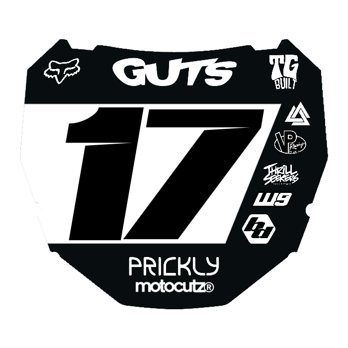 CUSTOM ODI NUMBER PLATE DECAL