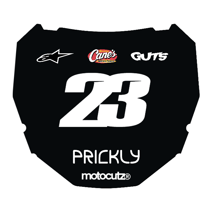 CUSTOM ODI NUMBER PLATE DECAL