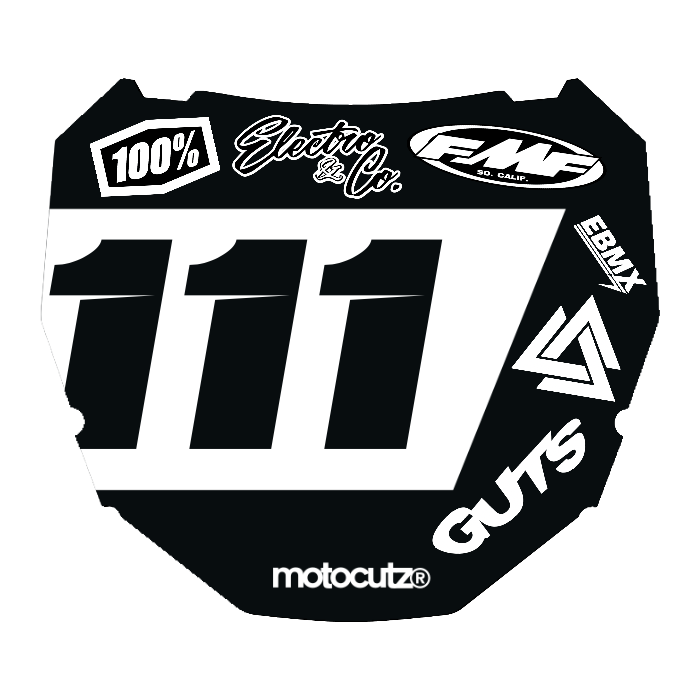 CUSTOM ODI NUMBER PLATE DECAL