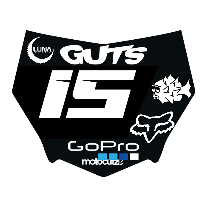 CUSTOM MOTOCUTZ FRONT PLATE DECAL