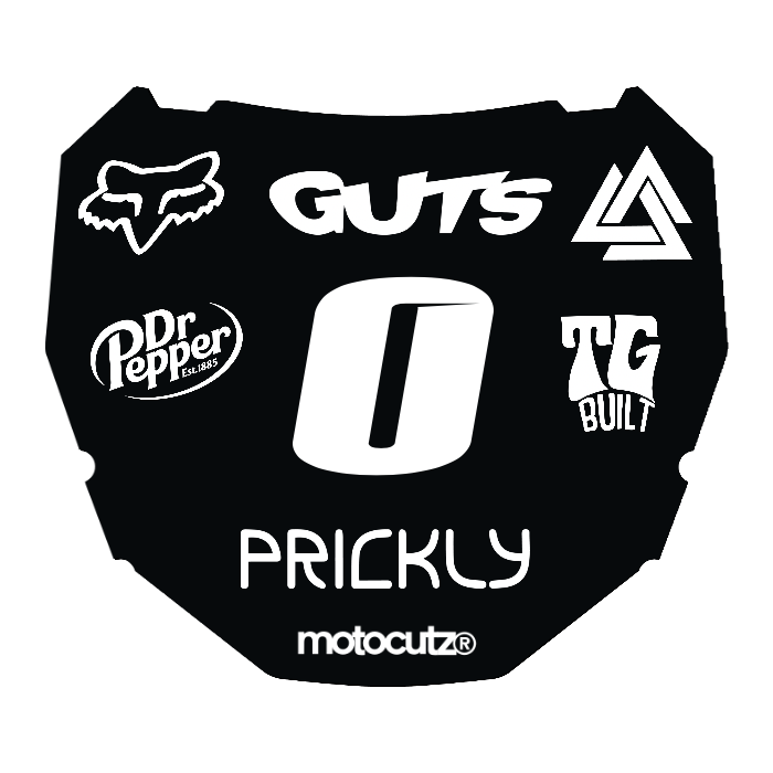 CUSTOM ODI NUMBER PLATE DECAL