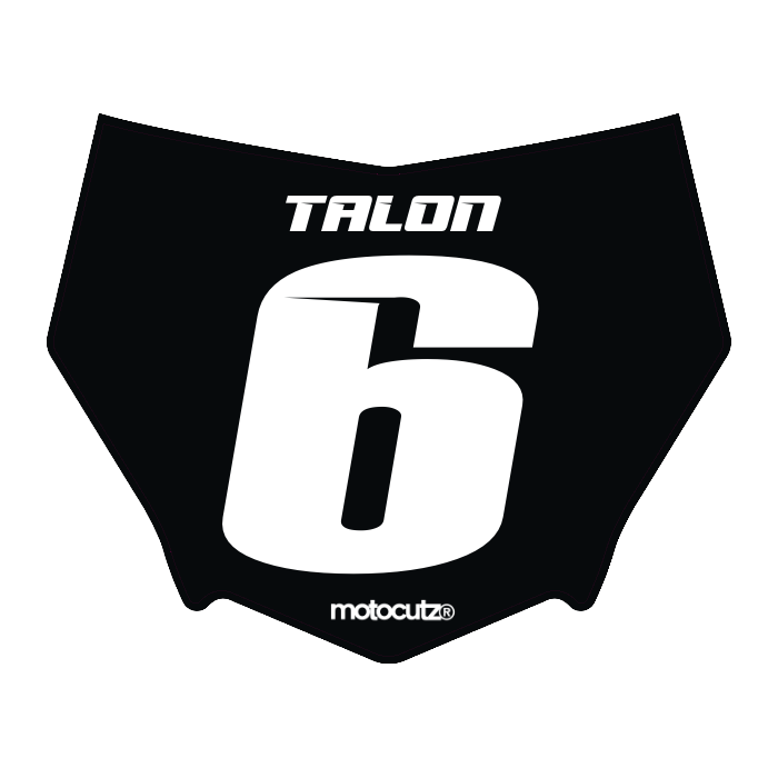 CUSTOM MOTOCUTZ FRONT PLATE DECAL