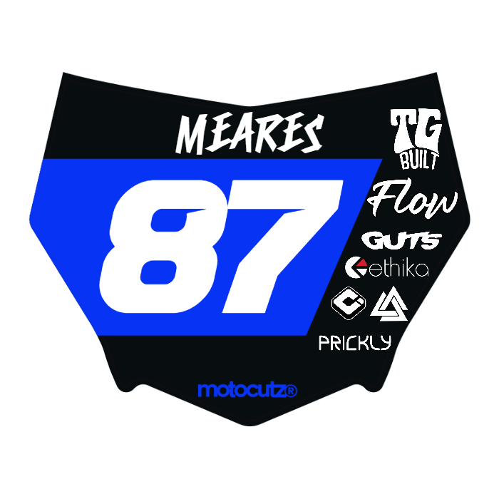 CUSTOM MOTOCUTZ FRONT PLATE DECAL