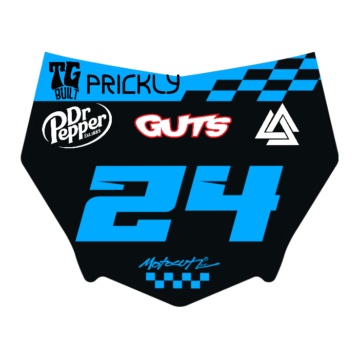 CUSTOM MOTOCUTZ FRONT PLATE DECAL