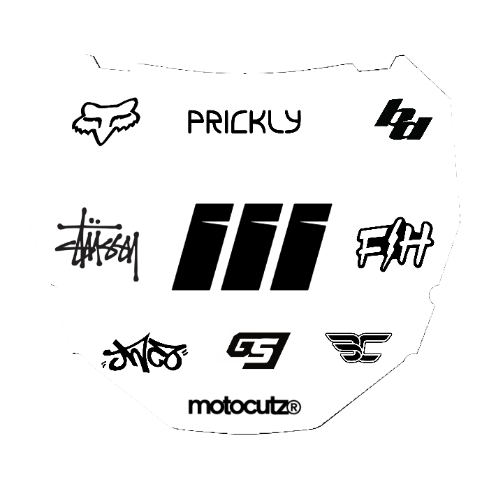 CUSTOM ODI NUMBER PLATE DECAL