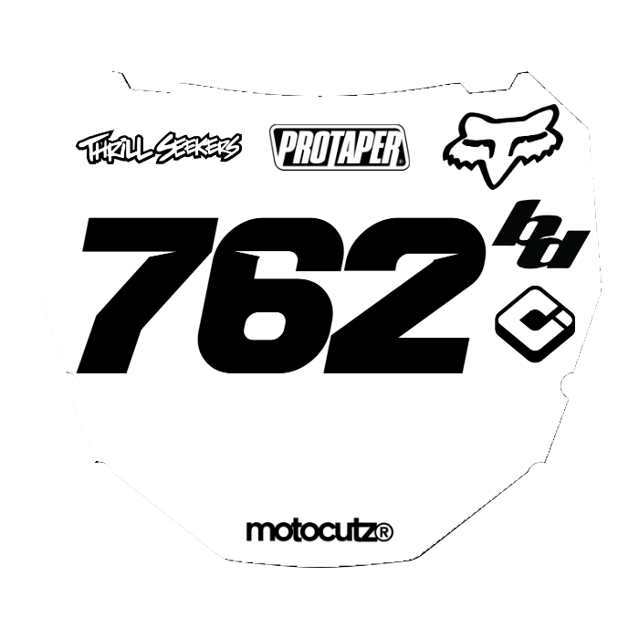 CUSTOM ODI NUMBER PLATE DECAL