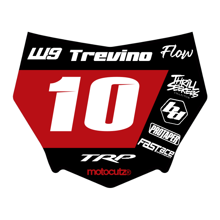 CUSTOM MOTOCUTZ FRONT PLATE DECAL