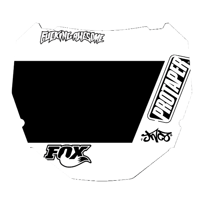 CUSTOM ODI NUMBER PLATE DECAL