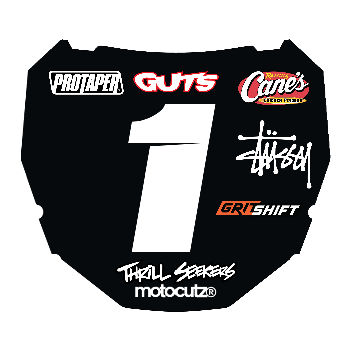 CUSTOM ODI NUMBER PLATE DECAL