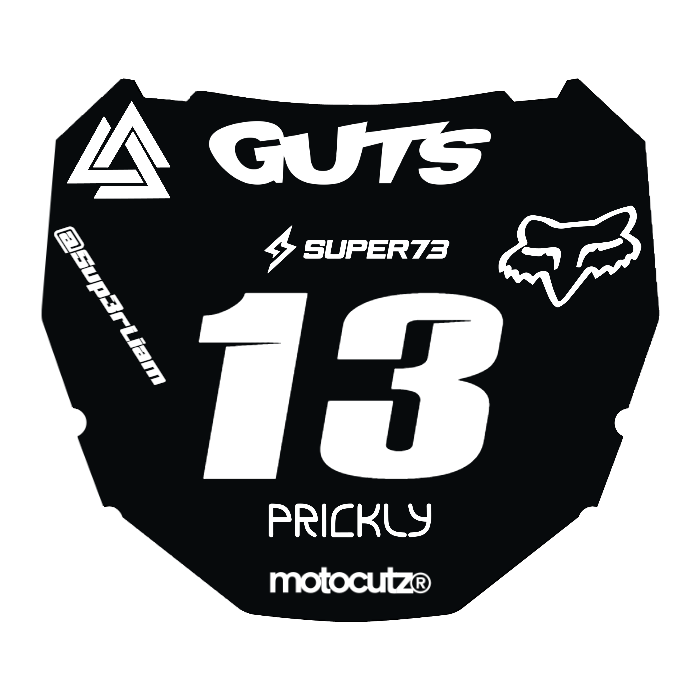 CUSTOM ODI NUMBER PLATE DECAL