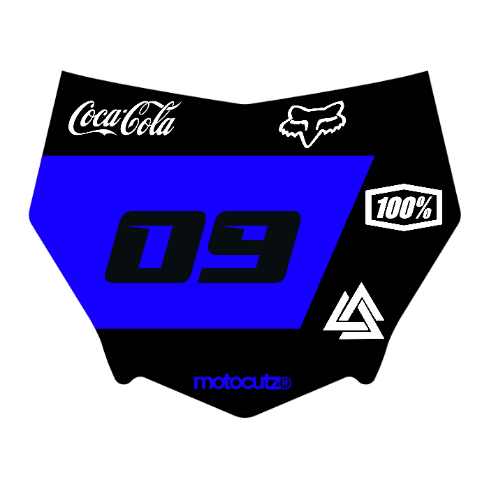 CUSTOM MOTOCUTZ FRONT PLATE DECAL