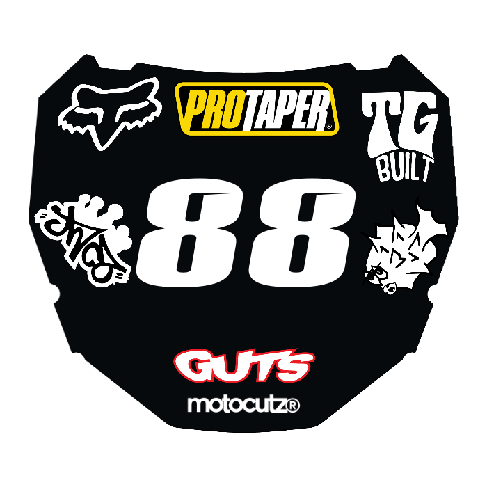 CUSTOM ODI NUMBER PLATE DECAL
