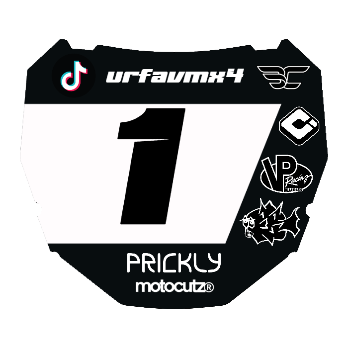 CUSTOM ODI NUMBER PLATE DECAL