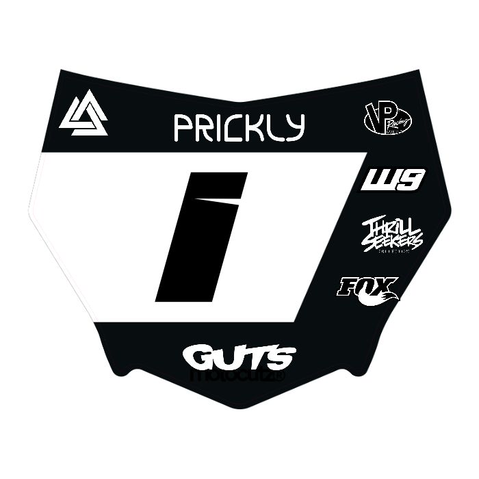 CUSTOM MOTOCUTZ FRONT PLATE DECAL