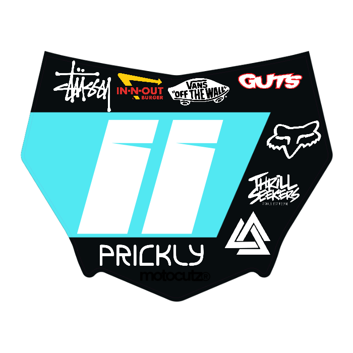 CUSTOM MOTOCUTZ FRONT PLATE DECAL