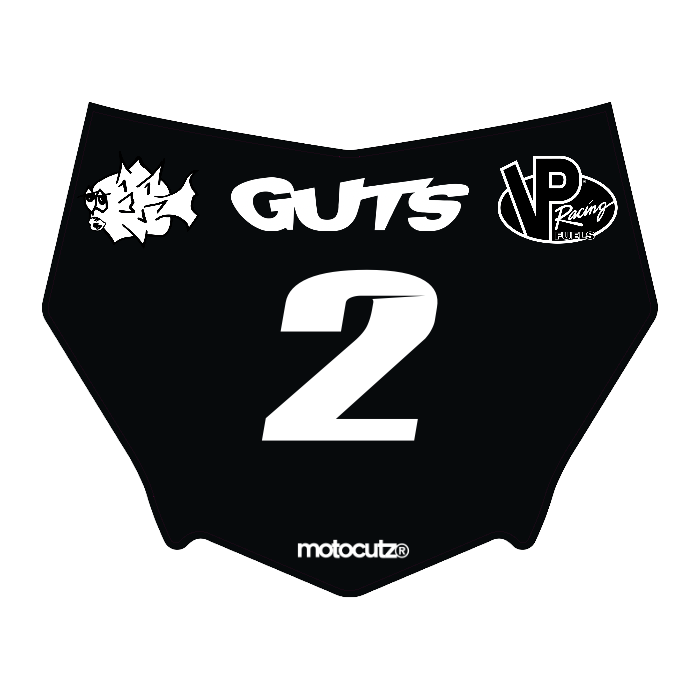 CUSTOM MOTOCUTZ FRONT PLATE DECAL