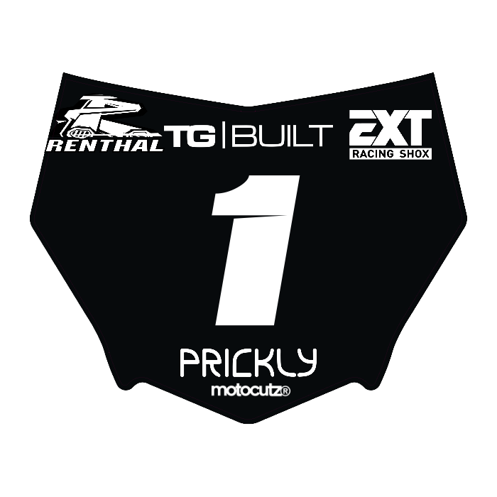 CUSTOM MOTOCUTZ FRONT PLATE DECAL