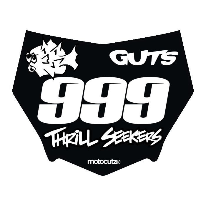 CUSTOM MOTOCUTZ FRONT PLATE DECAL