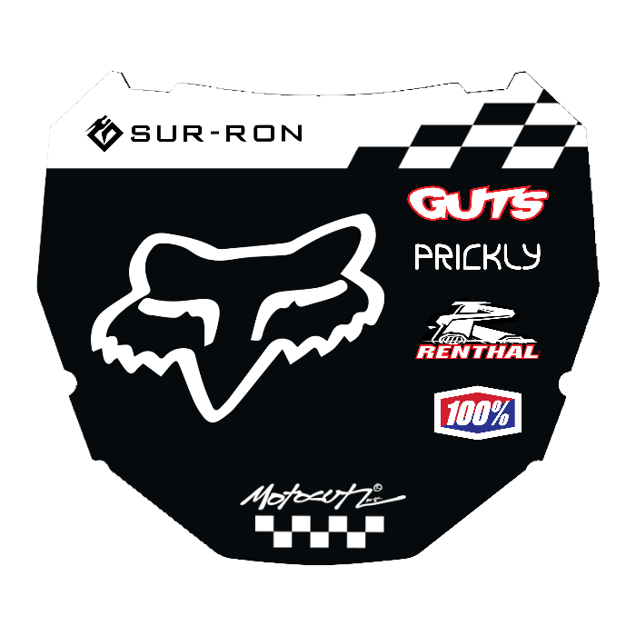 CUSTOM ODI NUMBER PLATE DECAL