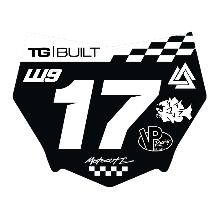 CUSTOM MOTOCUTZ FRONT PLATE DECAL