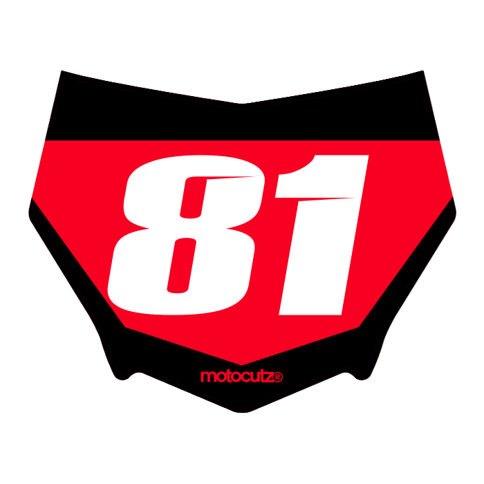 CUSTOM MOTOCUTZ FRONT PLATE DECAL