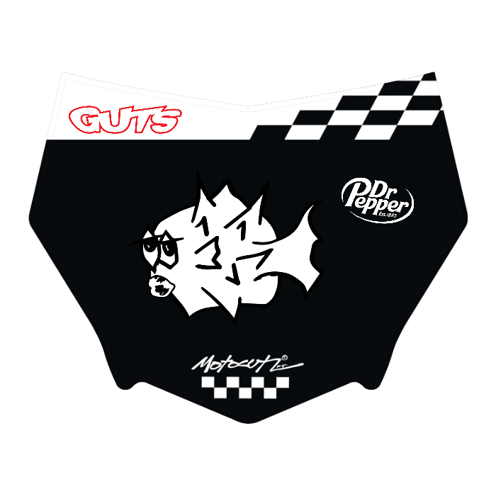 CUSTOM MOTOCUTZ FRONT PLATE DECAL