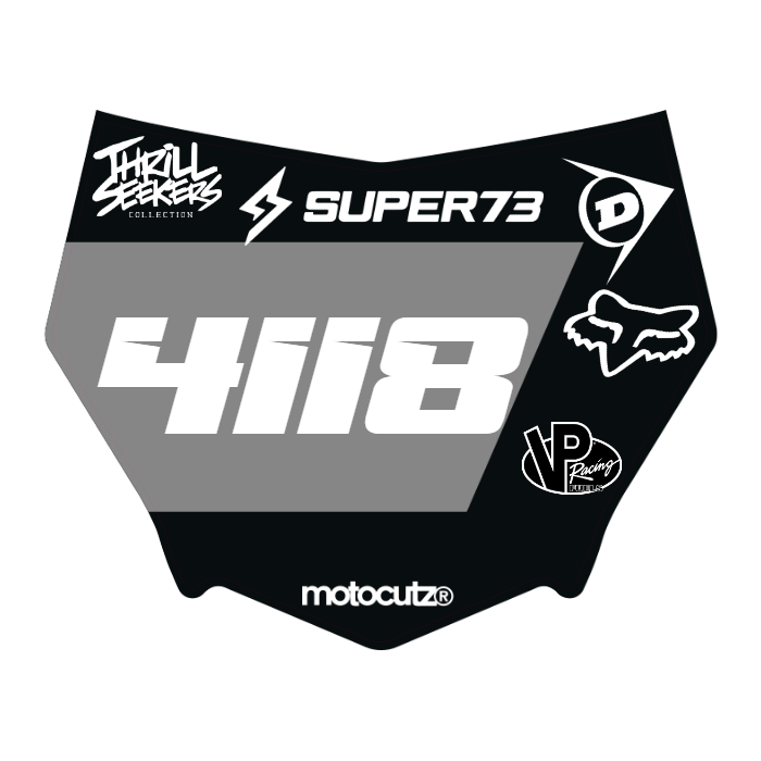 CUSTOM MOTOCUTZ FRONT PLATE DECAL